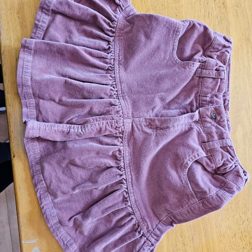 Mauve Mayoral girls velvet skirt Size 7